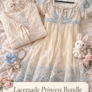 Lacemade Princess Bundle — Dress, NWT Item & Cute Extras